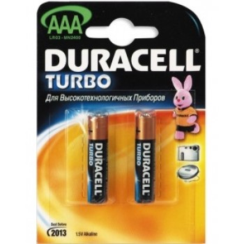 Батарейки Duracell MN2400 BASIC BL2 AAA