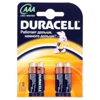 Батарейки Duracell MN2400 BASIC BL4 AAA