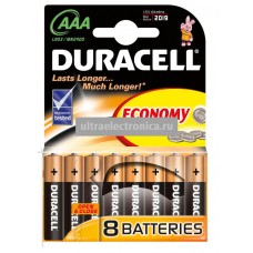 Батарейки Duracell MN2400 BASIC BL8 AAA Батарейки Duracell MN2400 BASIC BL8 AAA