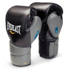 Перчатки боксерские тренировочные Everlast Protex2GL Black / Grey