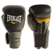 Перчатки боксерские тренировочные Everlast Protex3GV Black / Grey / Yellow