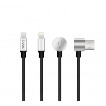 Кабель Hoco U18 USB Lighting-MicroUSB