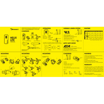 Комплект фонарей Moon Rigel Lite 500 и Helix Lite 100 USB-C