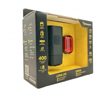 Комплект фонарей Moon Lepus Lite 400 и Orion USB-C