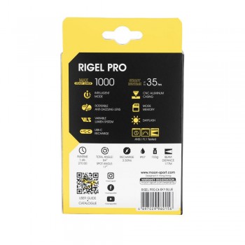 Фонарь велосипедный передний Moon Rigel Pro 1000 Люмен