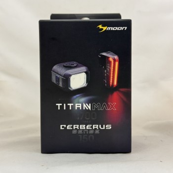Комплект фонарей Moon Titan Max 1700 Люмен и Cerberus Sense 150 Люмен