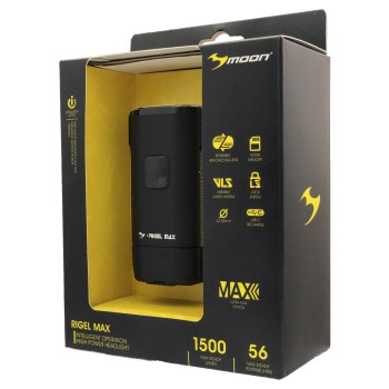 Фонарь велосипедный передний Moon Rigel Max 1500 (2022)