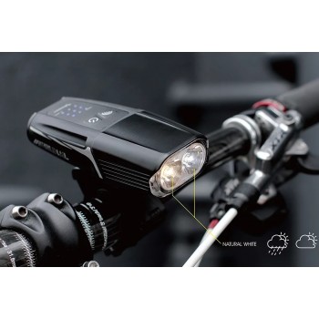 Фонарь велосипедный передний Moon Meteor Storm Dual 1300 люмен