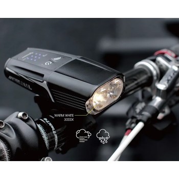 Фонарь велосипедный передний Moon Meteor Storm Dual 1300 люмен