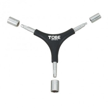 Ключ Tobe Y-образный шестигранники 4 / 5 / 6 мм и накидные 8 / 10 / 12 мм (B276015)