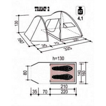 Палатка Indiana Tramp 2