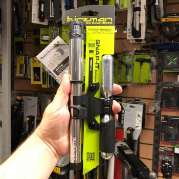 Насос велосипедный Birzman Infinite Apogee Road с баллонами CO2 (BM14-ZC-MN03-S)