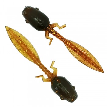 Комплект рыболовных силиконовых приманок головастик личинка RuBaits Tadpole 2" (10 шт.)