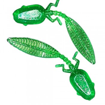 Комплект рыболовных силиконовых приманок головастик личинка RuBaits Tadpole 2" (10 шт.)