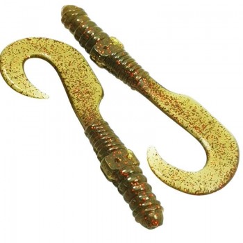 Комплект рыболовных силиконовых приманок твистер RuBaits Long Twister 4" (4 шт.)