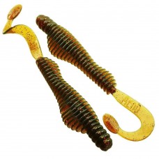 Комплект рыболовных силиконовых приманок твистер червяк RuBaits Belly Twister 5" (3 шт.)