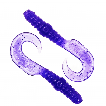 Комплект рыболовных силиконовых приманок твистер RuBaits Classic Twister 2.3" (8 шт.)