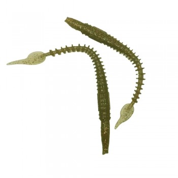 Комплект рыболовных силиконовых приманок виброхвост RuBaits Sweep Worm Slag 4.7" (6 шт.)