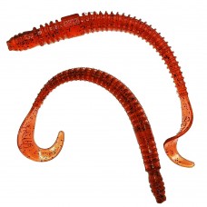 Комплект рыболовных силиконовых приманок твистер RuBaits Sweep Worm 4.5" (7 шт.)