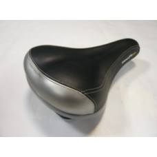 Седло комфортное с пружинами Velo VL-6015E Black / Silver Седло комфортное с пружинами Velo VL-6015E Black / Silver