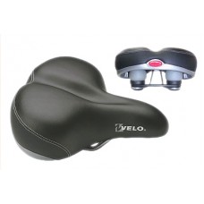 Седло комфортное с пружинами прошитое Velo VL-8037H Cruiser Black Седло комфортное с пружинами прошитое Velo VL-8037H Cruiser Black