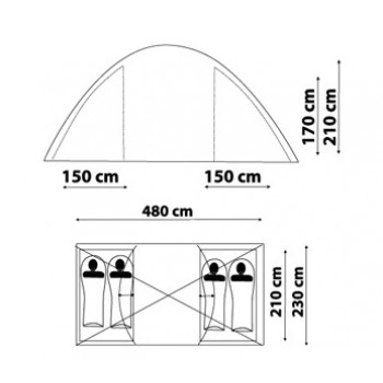 Палатка Canadian Camper Sana 4