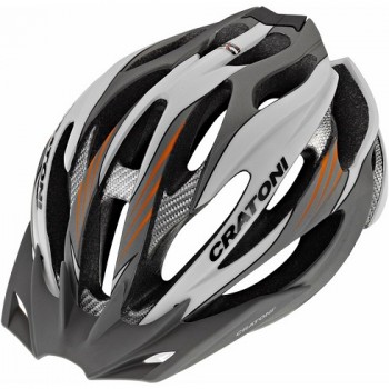 Велошлем Cratoni C-Limit Anthracite White Orange