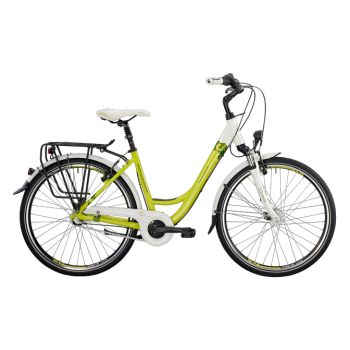 Велосипед городской Bergamont Belami N3 26 C1 (2014) White / Lime / Yellow / Green (Shiny)