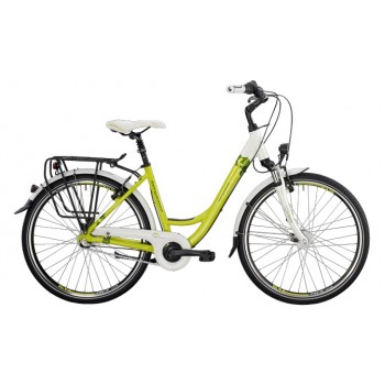 Велосипед городской Bergamont Belami N7 26 C1 (2014) White / Lime / Yellow / Green (Shiny)
