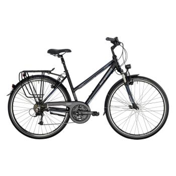 Велосипед туристический BERGAMONT SPONSOR TOUR SUSP. LADY C1 (2014) BLACK / CYAN / WHITE (MATT)