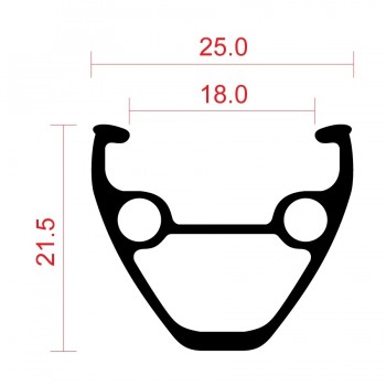 Обод DMR THRET1 STD NIPPLE 32H 26" Black