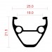 Обод DMR THRET1 STD NIPPLE 32H 26" Black Обод DMR THRET1 STD NIPPLE 32H 26" Black