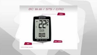 Велокомпьютер Sigma Sport BC 16.16 STS CAD Функции