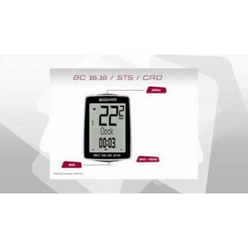 Велокомпьютер Sigma Sport BC 16.16 STS CAD (01618)