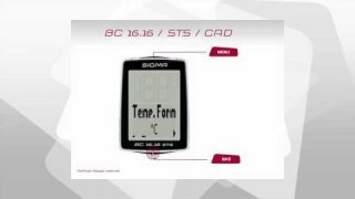 Велокомпьютер Sigma Sport BC 16.16 STS CAD Настройки