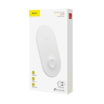 Беспроводное зарядное устройство Baseus Wireless Charger Smart 2 in 1 BSWC-P19