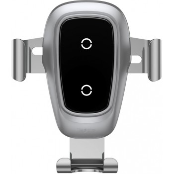 Беспроводное зарядное устройство Baseus Metal Wireless Charger Gravity Car Mount
