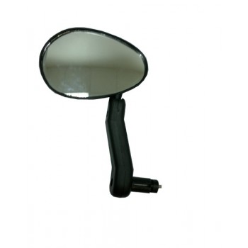 Зеркало овальное левое велосипедное WeiJia DX-222L